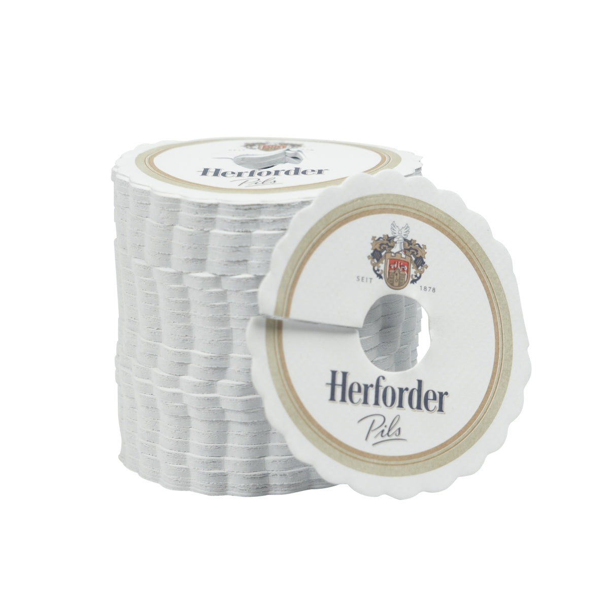 1000x Herforder Bier Rosetten Pils Kragen Tropfen Deckchen Gläser Gastro