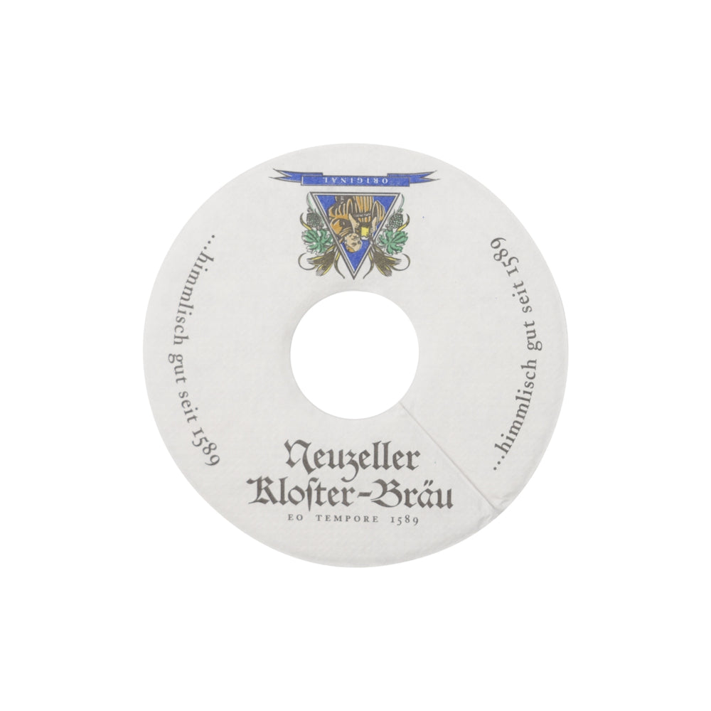 1000x Neuzeller Kloster Bräu Bier Pilsrosette 10cm Pilskragen Pils Deckchen Bar