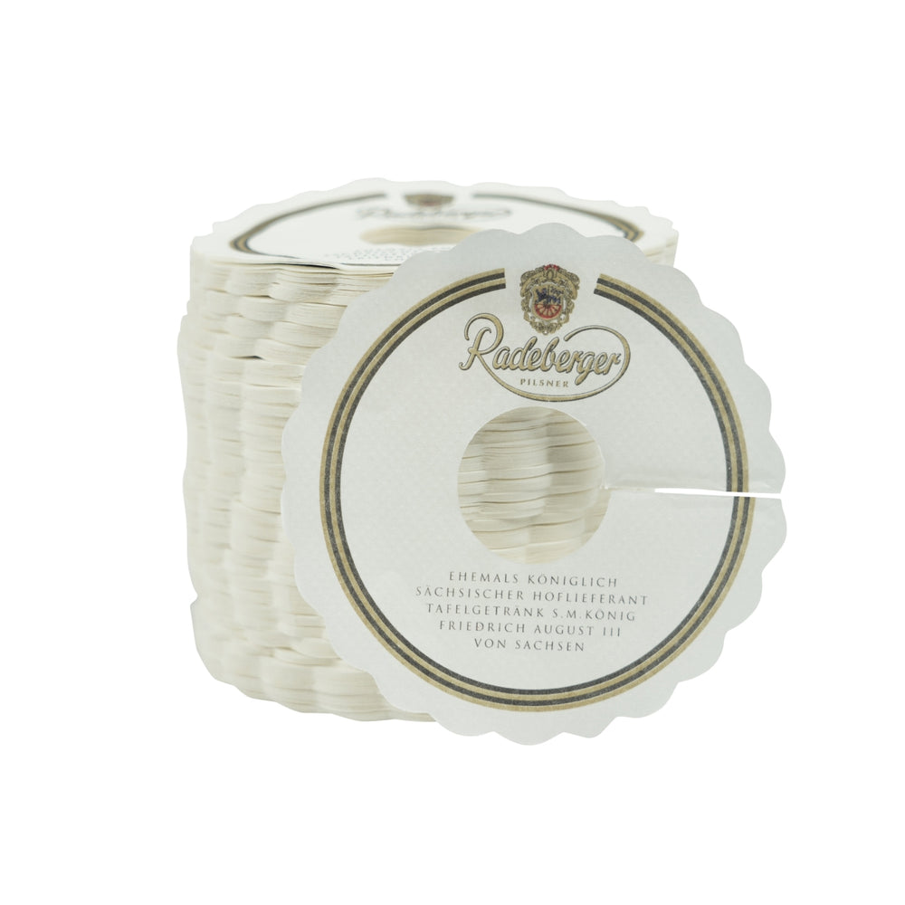 1000x Radeberger Bier Rosetten Pils Kragen Tropfen Deckchen Gläser Gastro