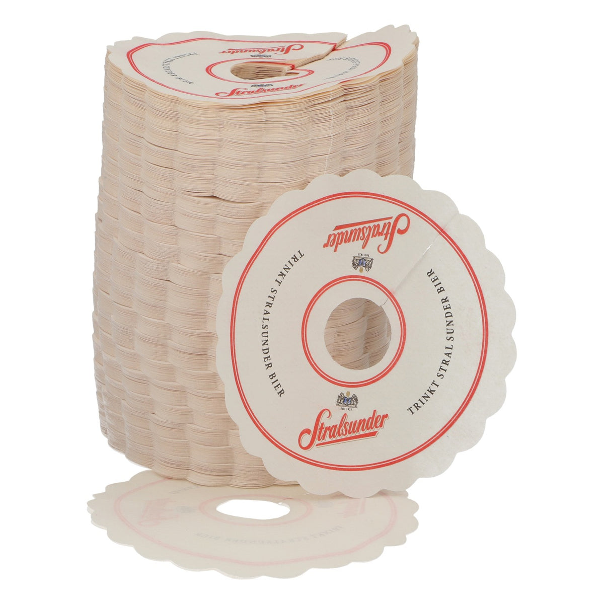 1000x Stralsunder Bier Tropfdeckchen Abtropfpapier Untersetzer Bar Kneipe