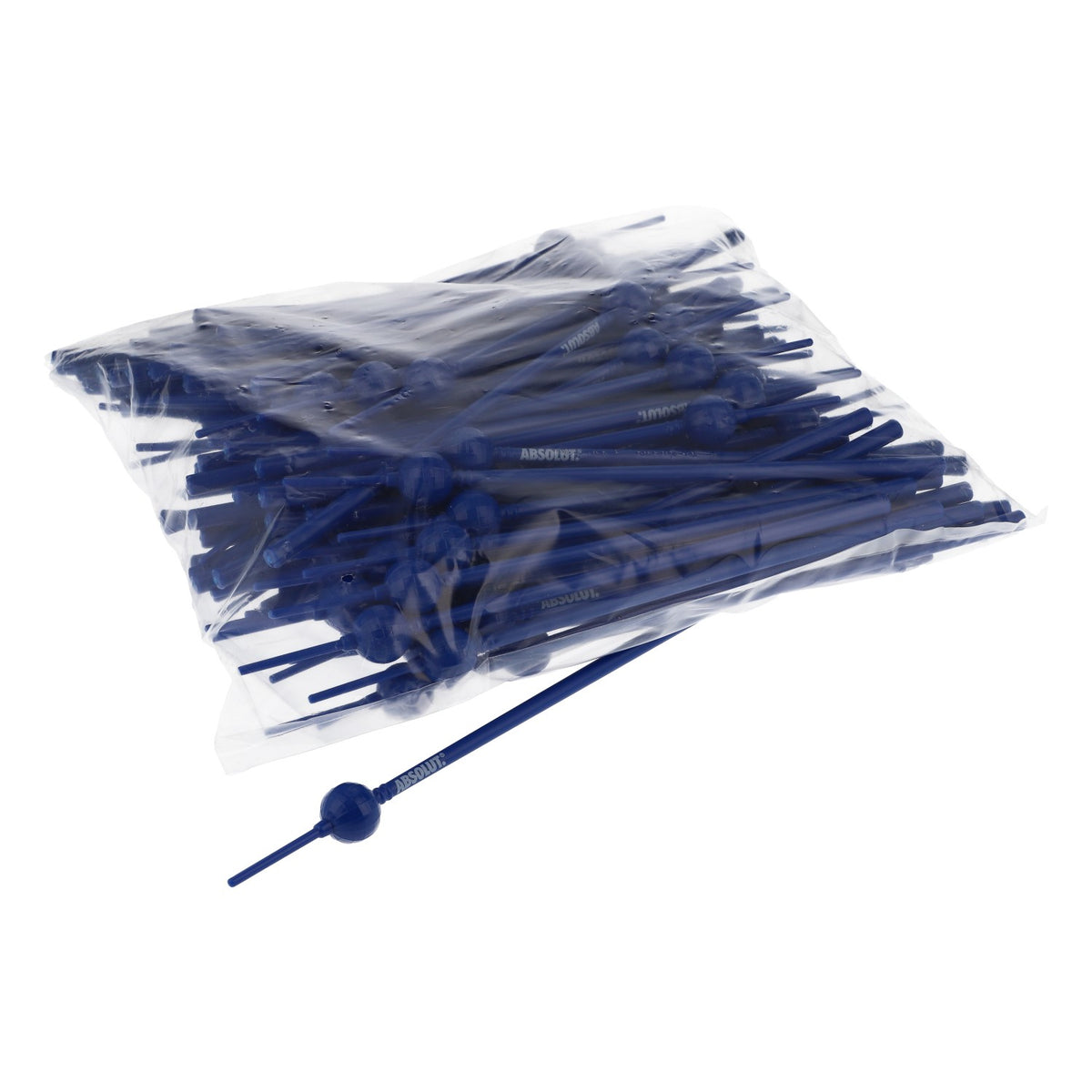 100x Absolut Vodka Stirrer Umrührer Barzubehör "Fernsehturm Berlin" blau – Ansicht 3