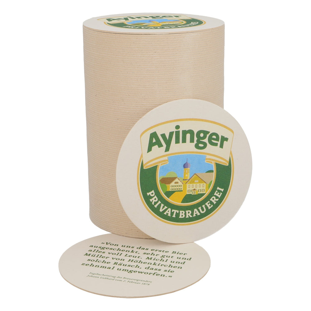 100x Ayinger Bier Bierdeckel Untersetzer Glasuntersetzer Pappe Privatbrauerei