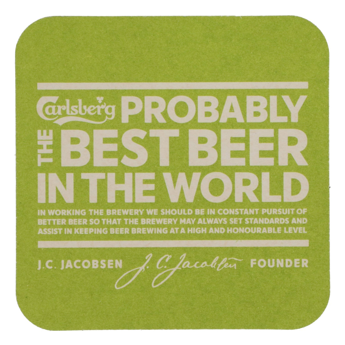 100x Carlsberg Bier Untersetzer Bierdeckel Probably Barzubehör Party – Ansicht 4