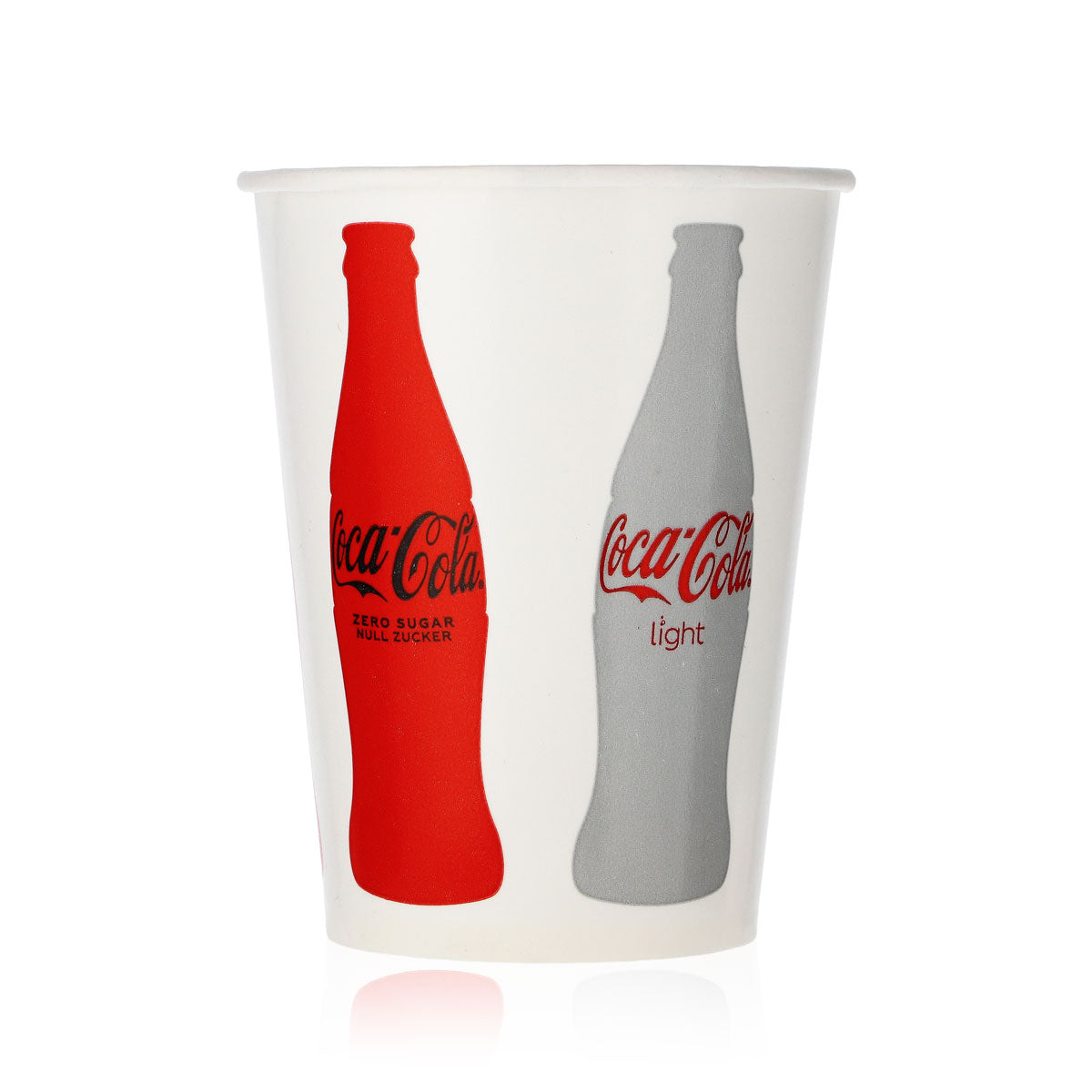 100x Coca Cola Softdrink Gläser Glas 0,2l Becher Pappbecher Einweg – Ansicht 2