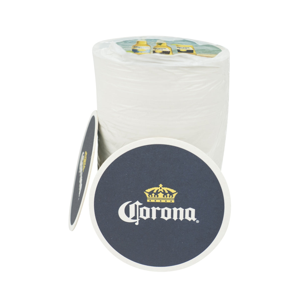 100x Corona Untersetzer Bierdeckel Ø9cm Coaster Flaschen Getränke Unterlage – Ansicht 2