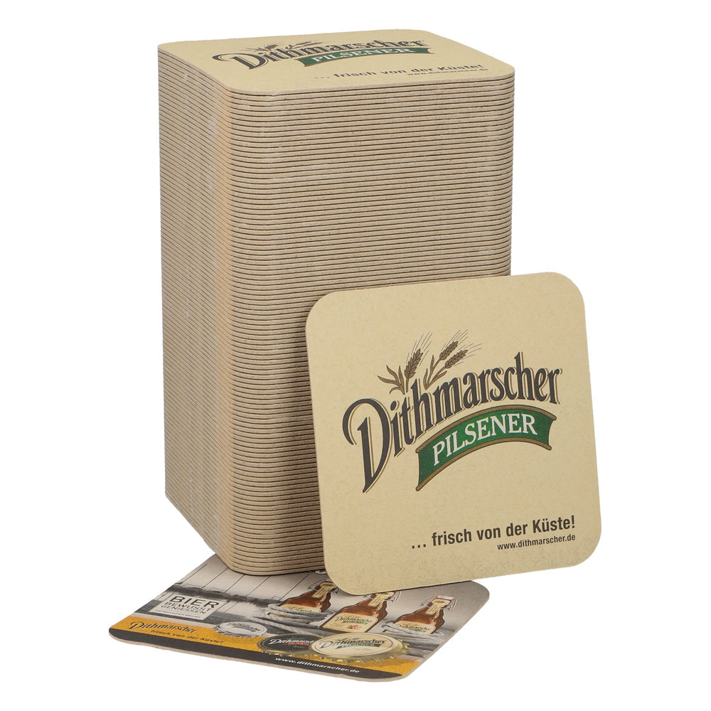 100x Dithmarscher Bier Untersetzer Bierdeckel Festmacher Original Küste