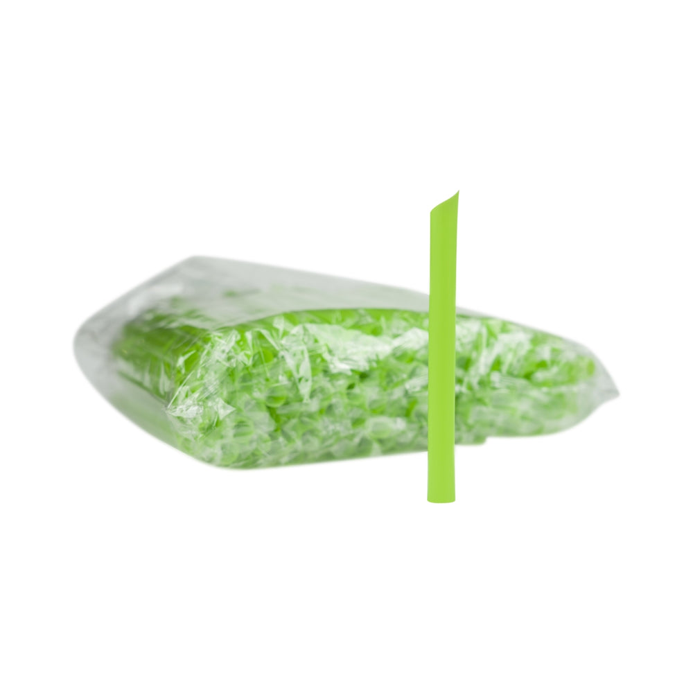 100x Einweg Strohhalm Bubble Tea grün 15cm Jumbo Trinkhalm Röhrchen Wide Fat