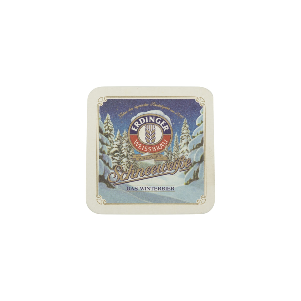 100x Erdinger Bier Bierdeckel 10x10cm Schneeweiße Untersetzer Glas Bierfilz Beer