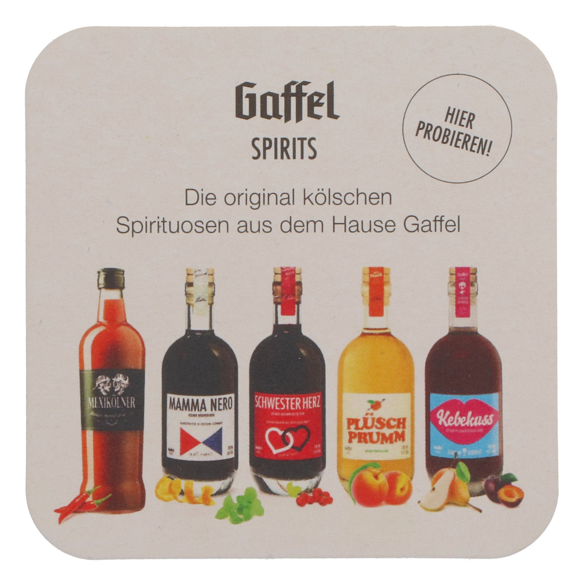100x Gaffel Bier Bierdeckel Untersetzer Glasuntersetzer Barzubehör Spirituosen – Ansicht 2