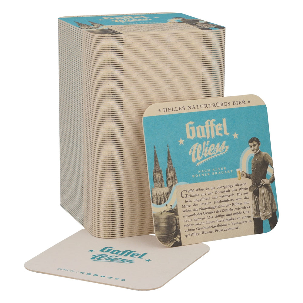 100x Gaffel Bier Bierdeckel Untersetzer Glasuntersetzer Barzubehör Wiess