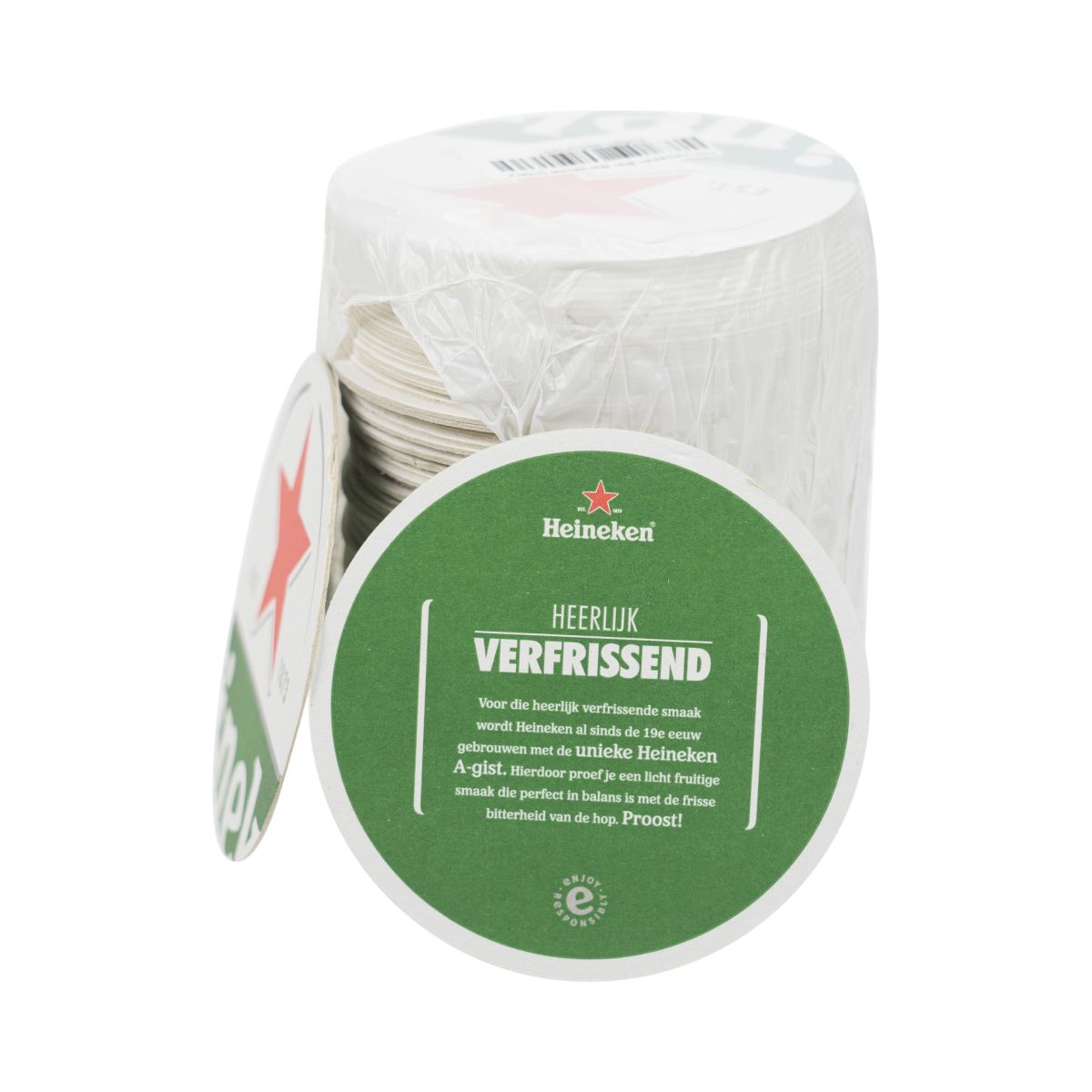100x Heineken Untersetzer Bierdeckel Tropfschutz Coaster Rund Gastro Zubehör – Ansicht 2