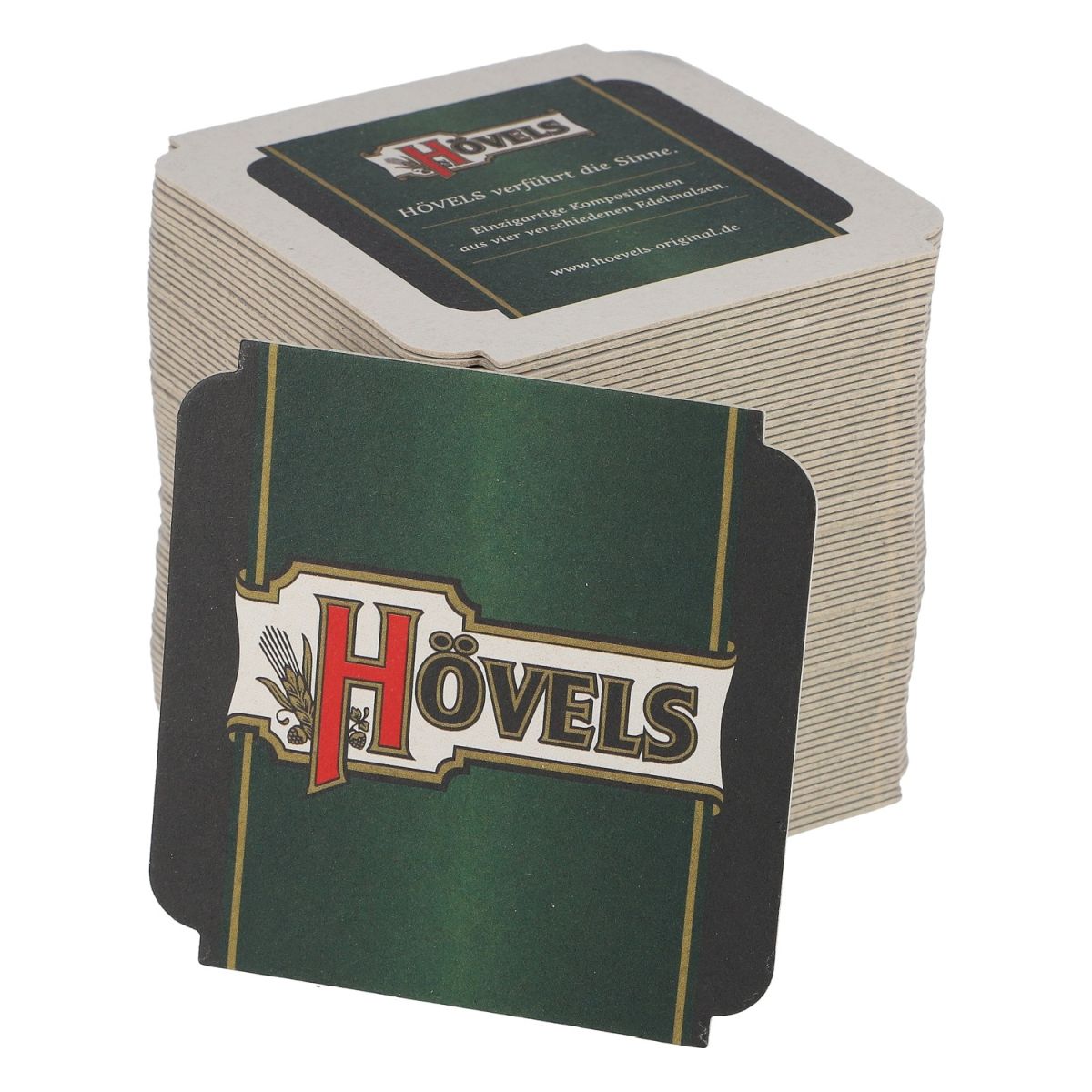 100x Hövels Untersetzer Bierdeckel 9,5x9,5cm Untersetzer Tropfschutz Gastro – Ansicht 3