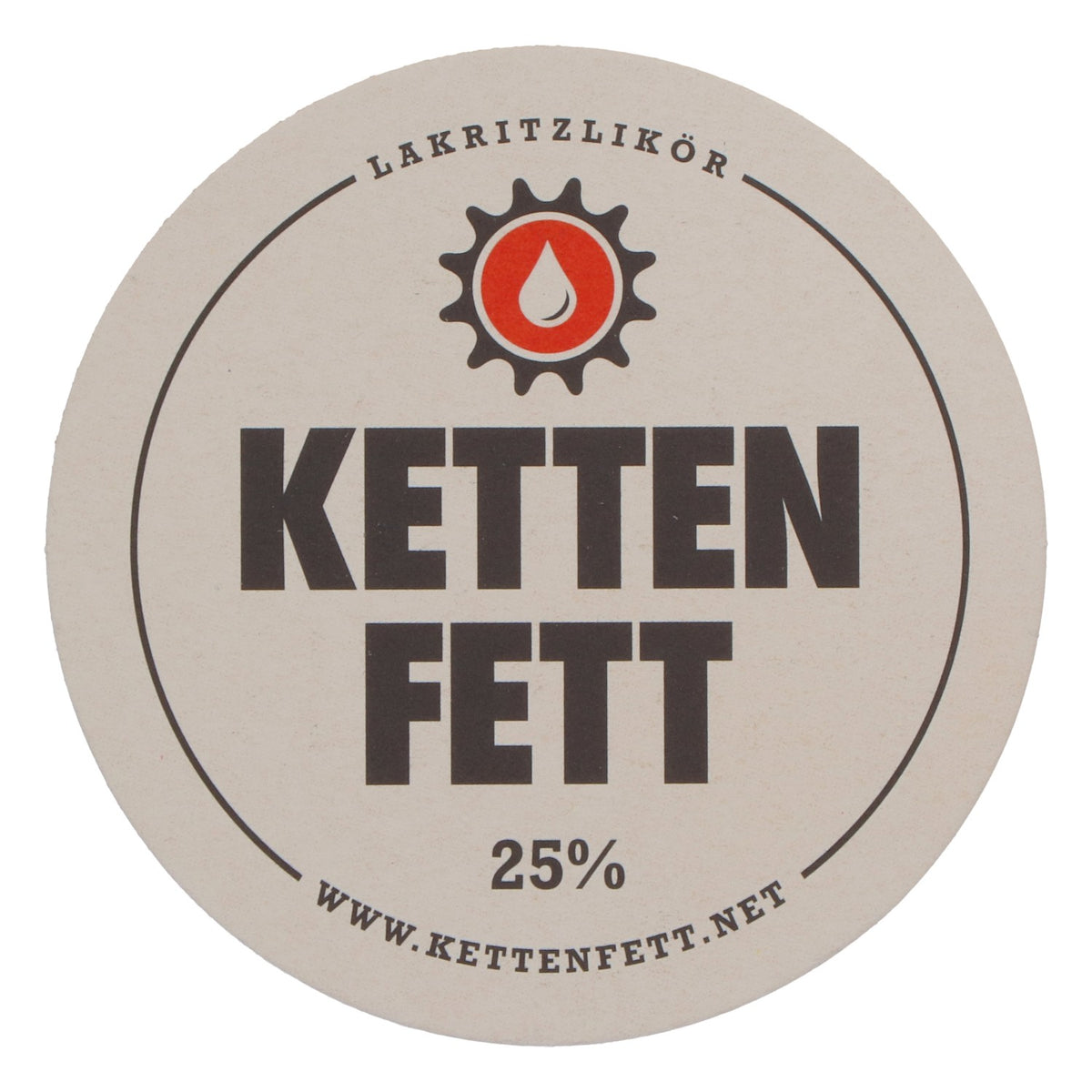100x Kettenfett Bierdeckel Untersetzer weiß Lakritzlikör Party Gastro – Ansicht 3