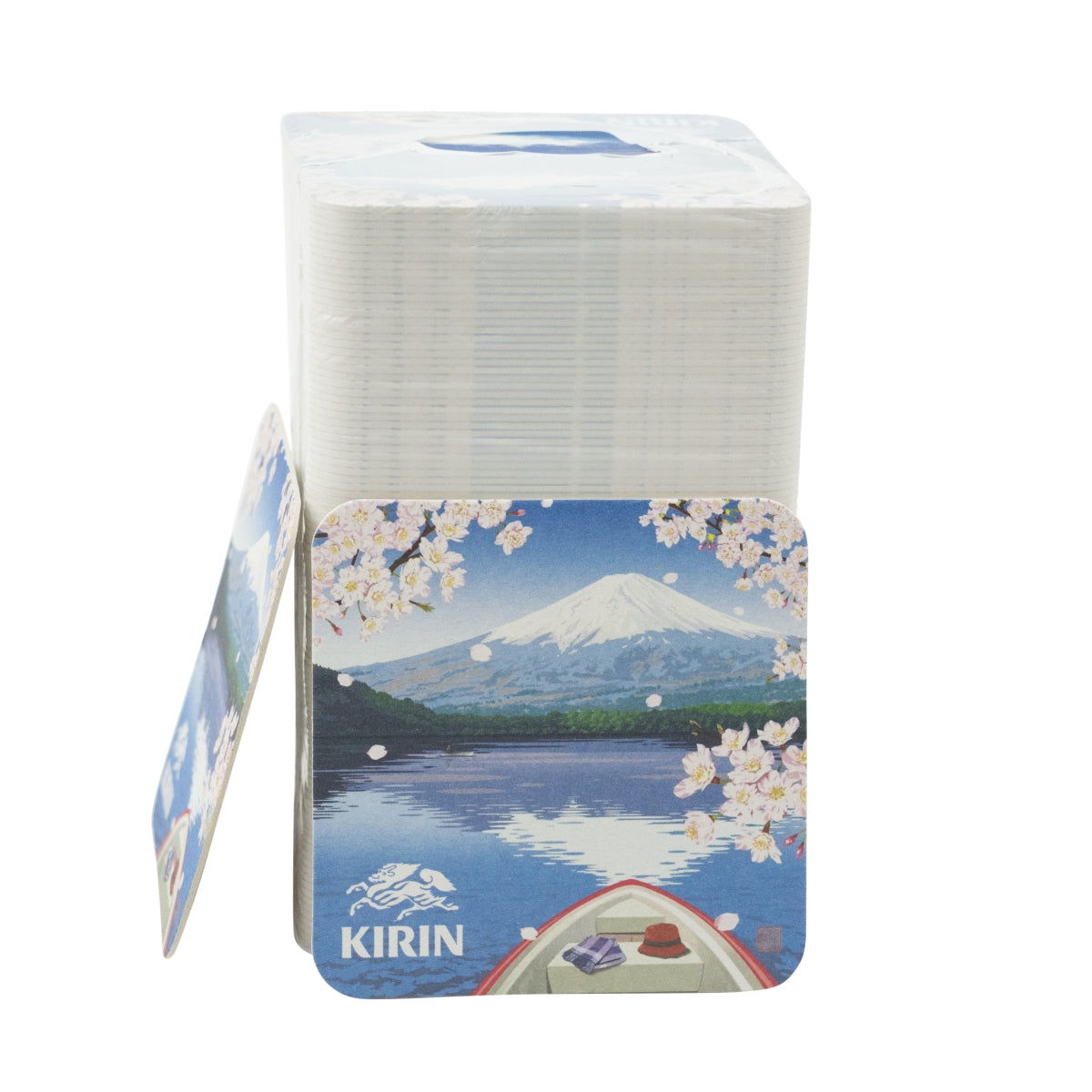 100x Kirin Ichiban Bierdeckel Untersetzer 9x9cm Coaster Beer Tropfschutz Gastro – Ansicht 3