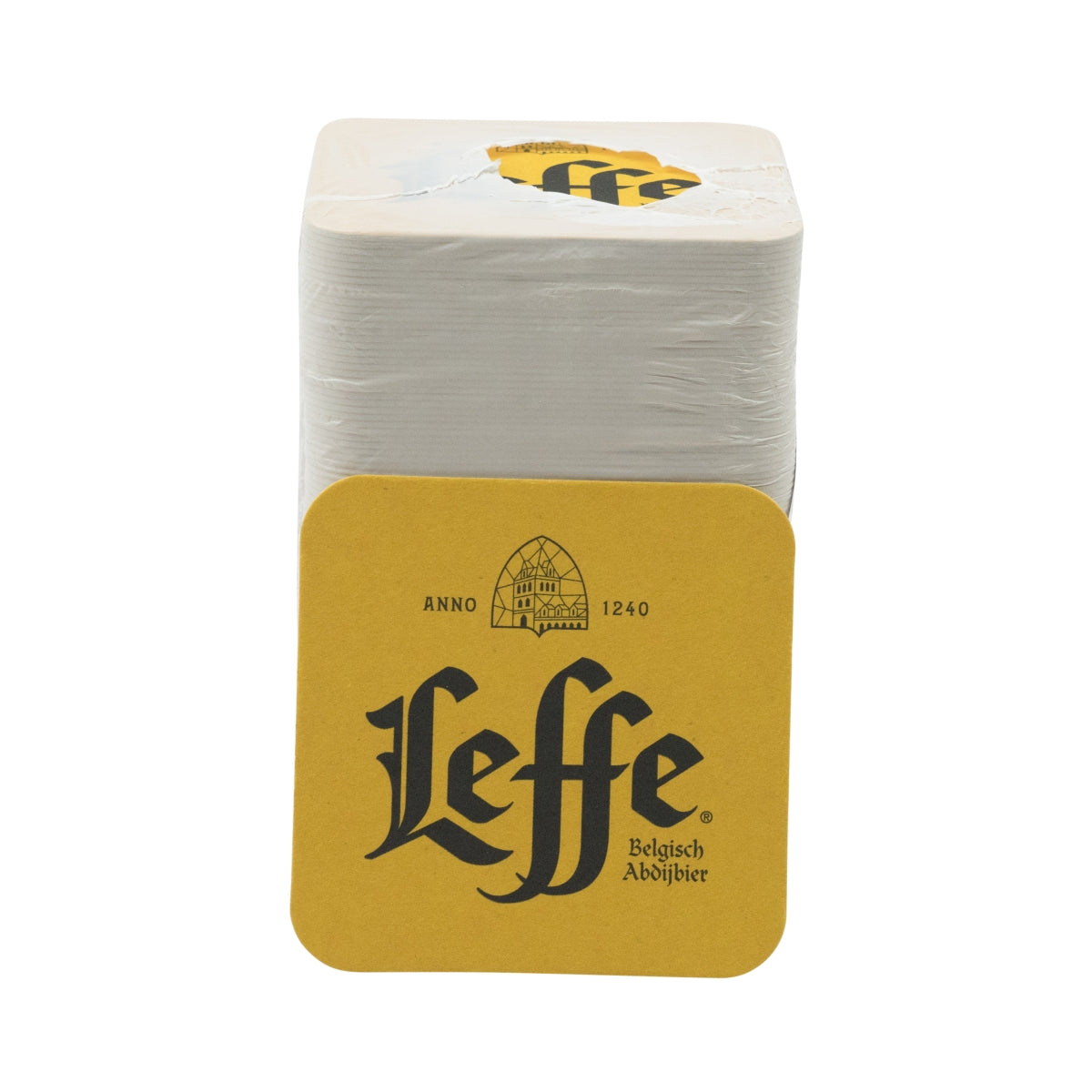 100x Leffe Bierdeckel Untersetzer 9x9cm Coaster Beer Mat Tropfschutz Gastro Bar – Ansicht 2