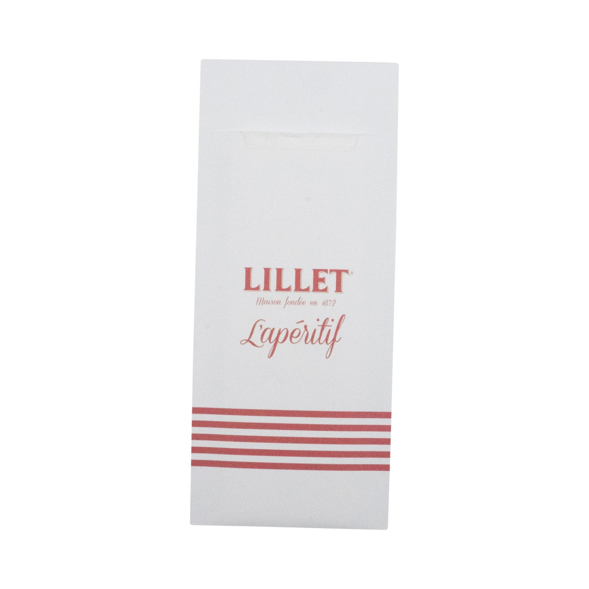 100x Lillet Likör Bestecktasche 19x9cm Servietten Halter Gastro Spender weiß – Ansicht 2