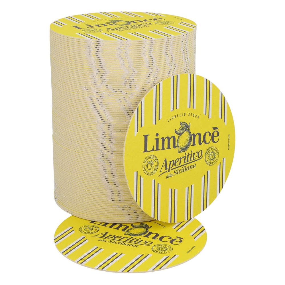 100x Limonce Likör Bierdeckel Untersetzer Glasuntersetzer