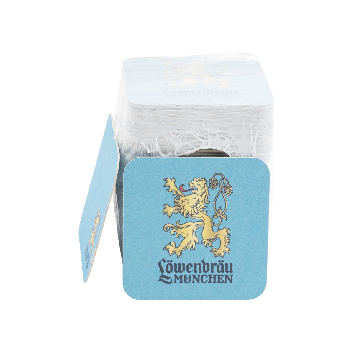 100x Löwenbräu Untersetzer Bierdeckel Coaster Beer Cover Mat Tropfschutz Gastro – Ansicht 2