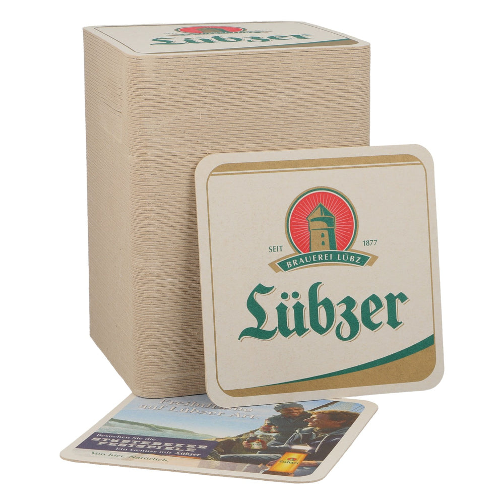100x Lübzer Bier Bierdeckel Untersetzer Freiluftkino auf Lübzer Art neu Bar