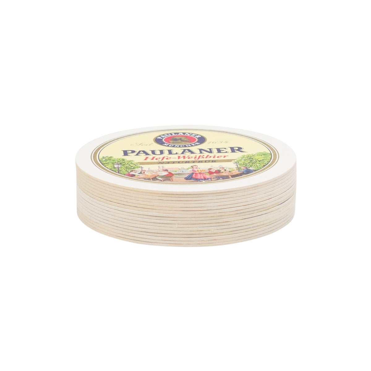 100x Paulaner Bier Bierdeckel 10cm Glas Untersetzer Hefe Weißbier Gläser Schoner – Ansicht 3
