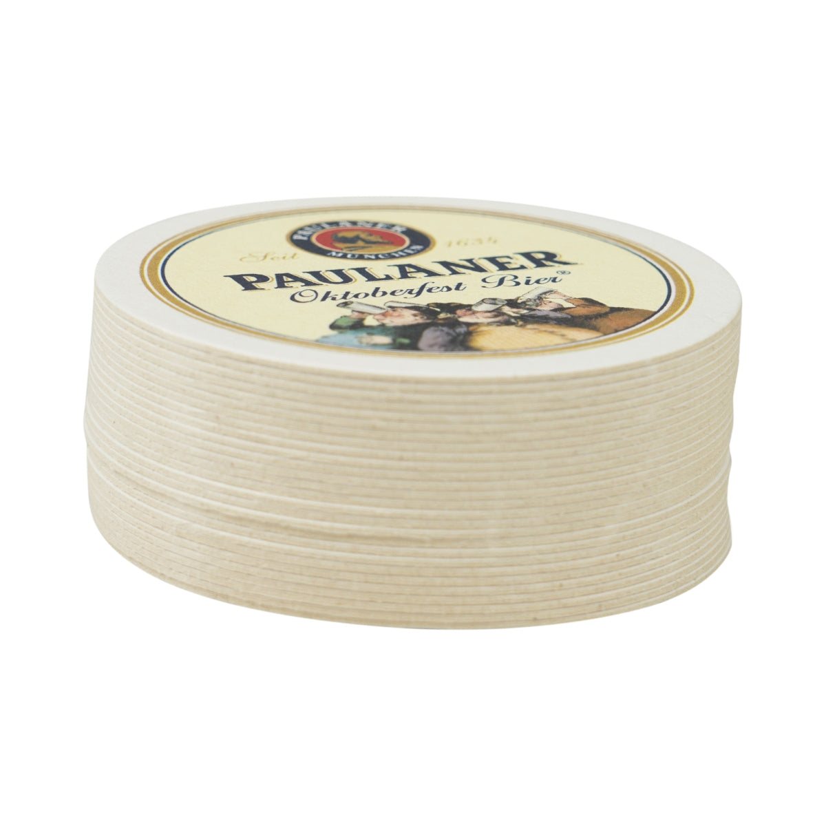 100x Paulaner Bierdeckel "Oktoberfest Bier" Untersetzer Gläser Bierfilz Tisch – Ansicht 2