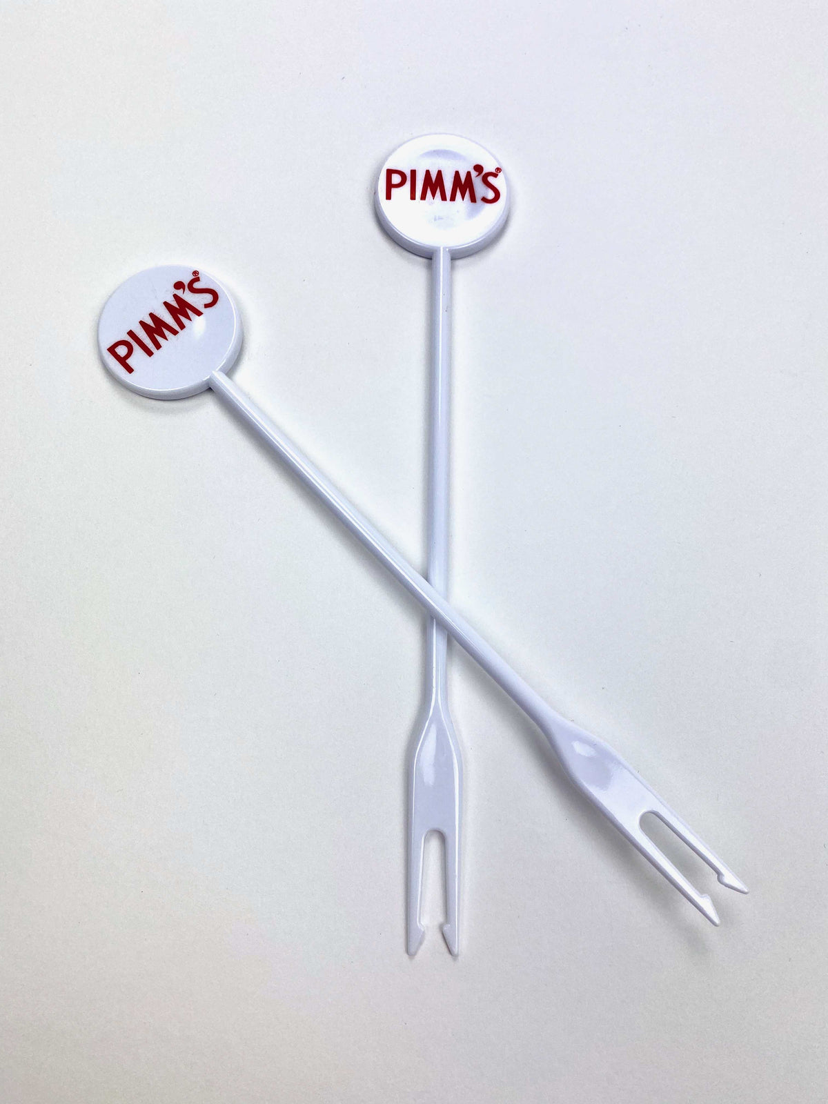 100x Pimms Likör Fruchtspieß Plastik weiß