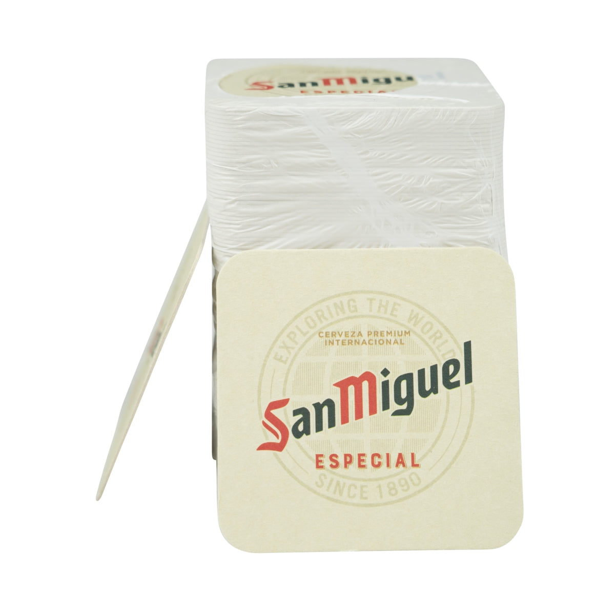 100x San Miguel Untersetzer Bierdeckel 9x9cm Tropfschutz Glas Unterlage – Ansicht 2