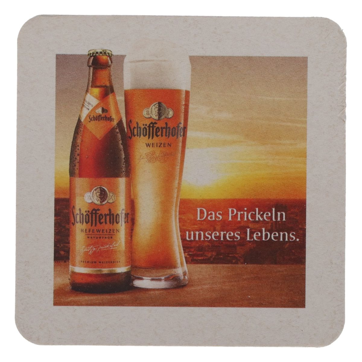 100x Schöfferhofer Weizen Bierdeckel Glasuntersetzter pritzig prickeld – Ansicht 4
