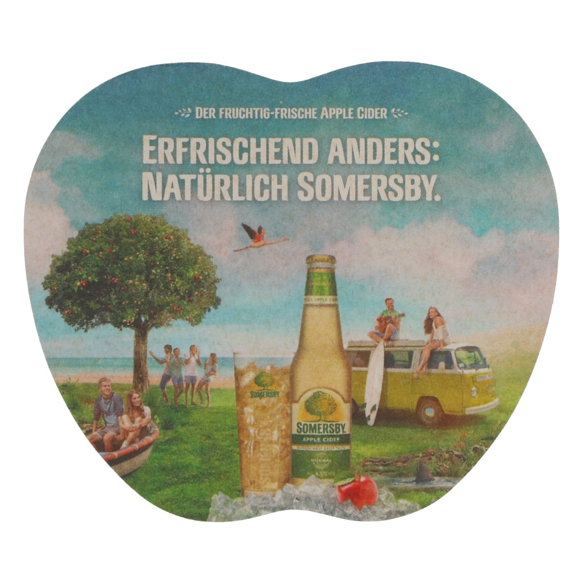 100x Somersby Cider Untersetzer Herzform Bierdeckel Barzubehör Neu OVP
