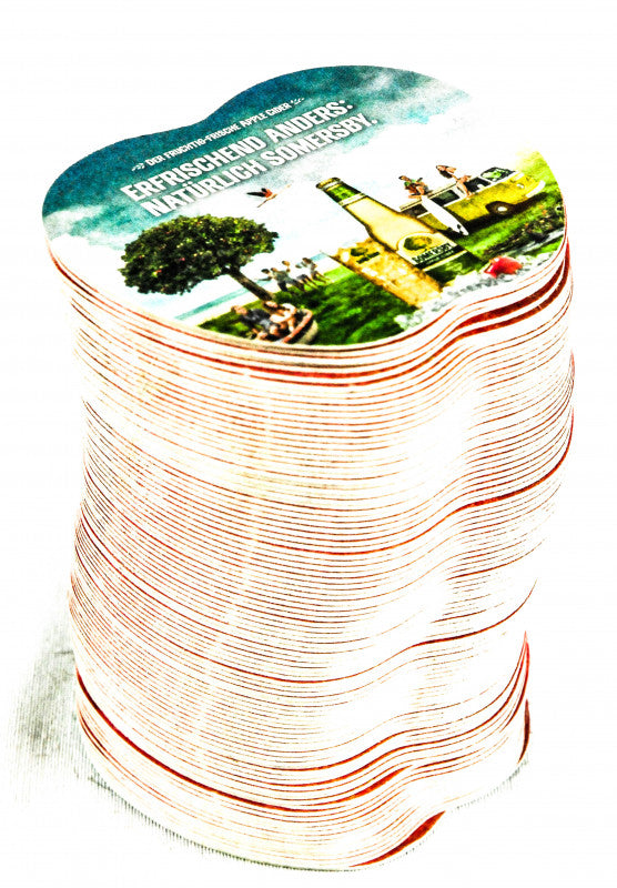 100x Somersby Cider Untersetzer Herzform Bierdeckel Barzubehör Neu OVP – Ansicht 2
