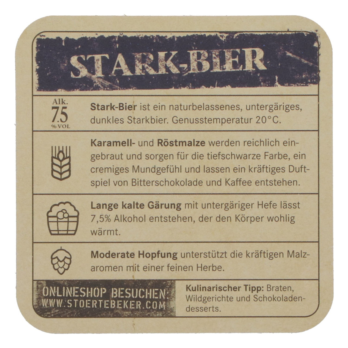 100x Störtebeker Bier Bierdeckel Stark-Bier Untersetzer – Ansicht 4