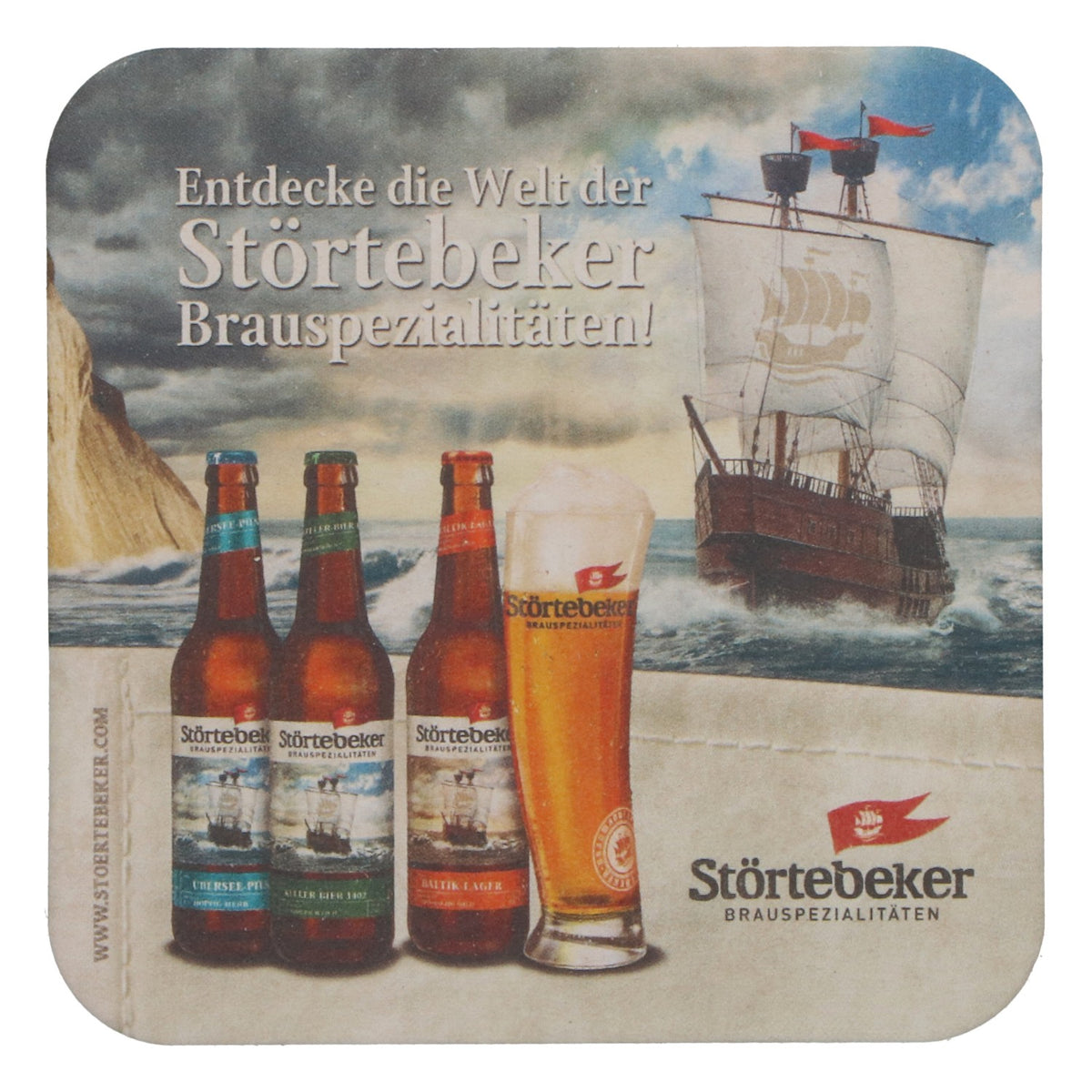 100x Störtebeker Bierdeckel Mittsommer-Wit Untersetzer Barzubehör – Ansicht 2