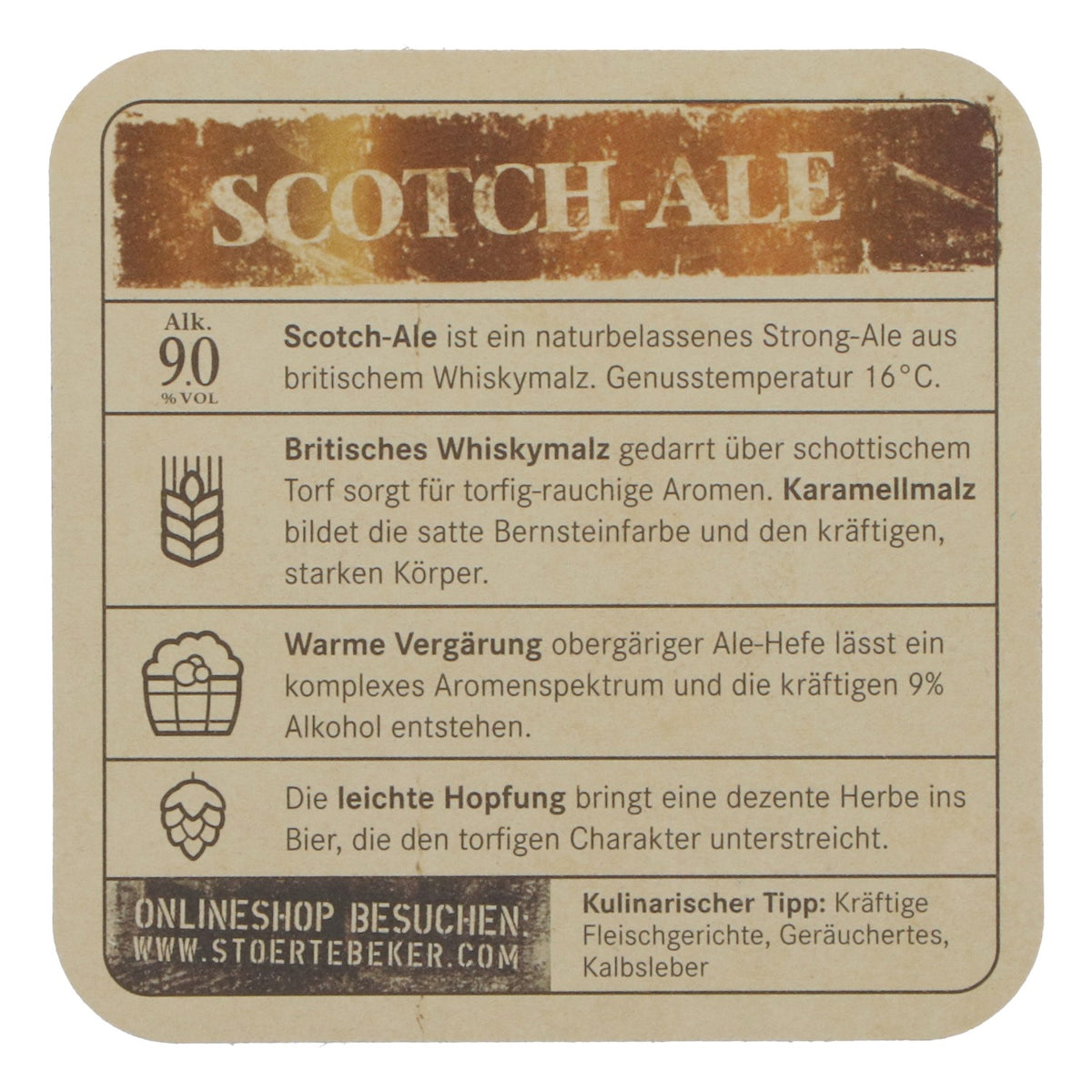 100x Störtebeker Bierdeckel Scotch-Ale Untersetzer neu Original Barzubehör – Ansicht 4