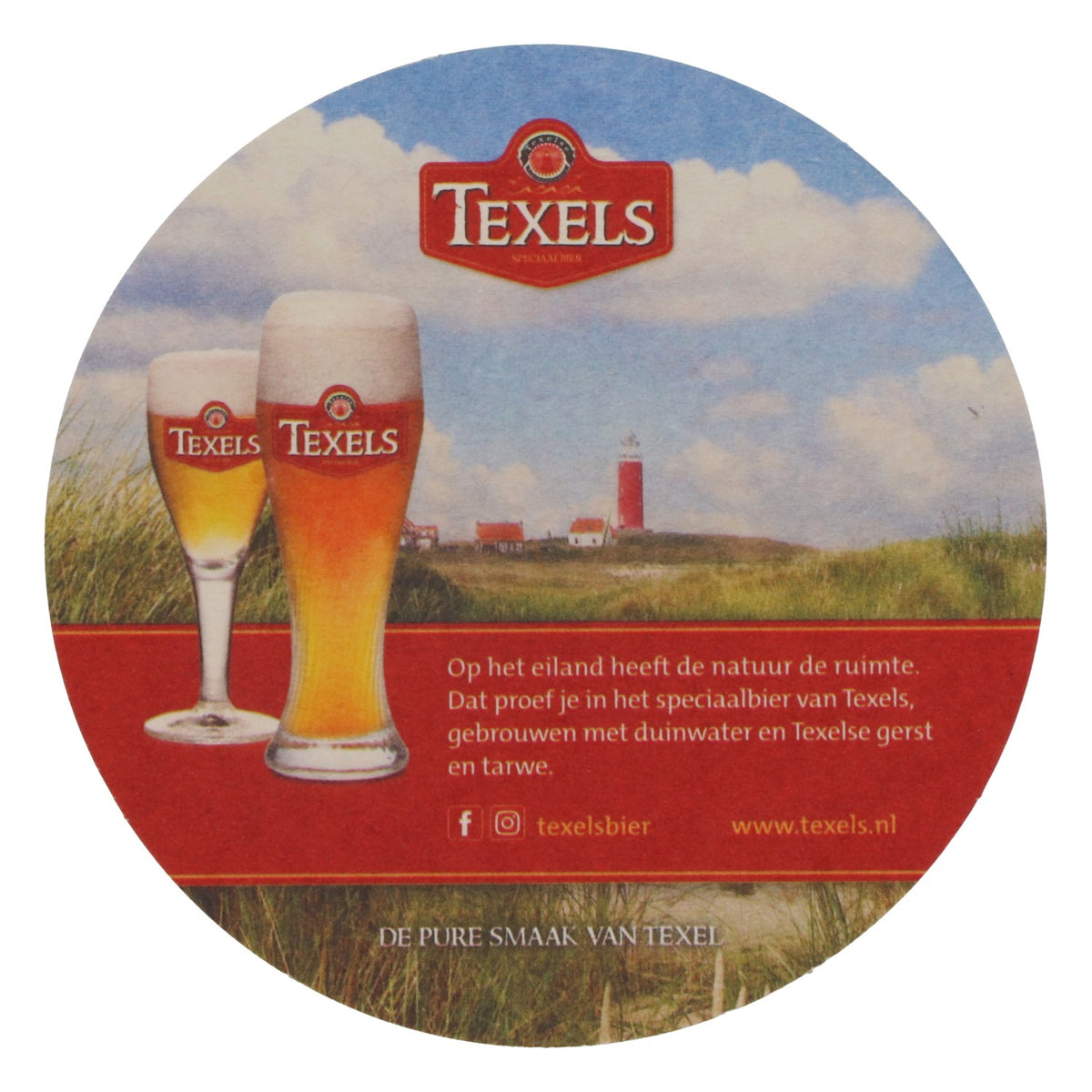 100x Texels Bier Bierdeckel Untersetzer Glasuntersetzer rot Leuchtturm – Ansicht 3