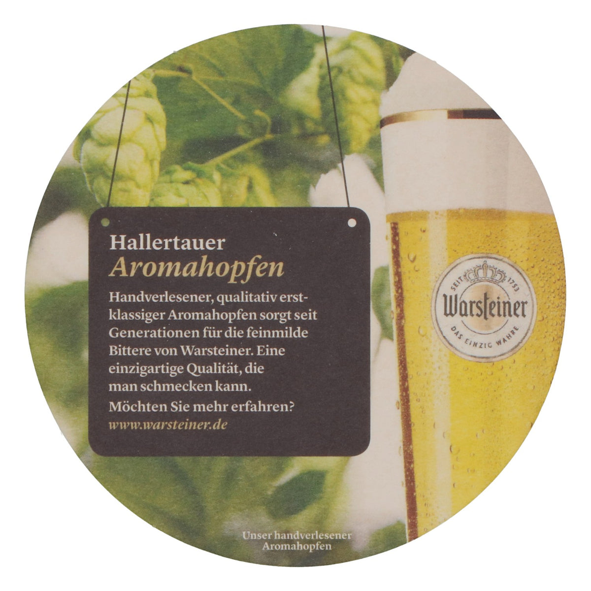 100x Warsteiner Bier Bierdeckel Untersetzer Glasuntersetzer "Hallertauer Aromatropfen" – Ansicht 4