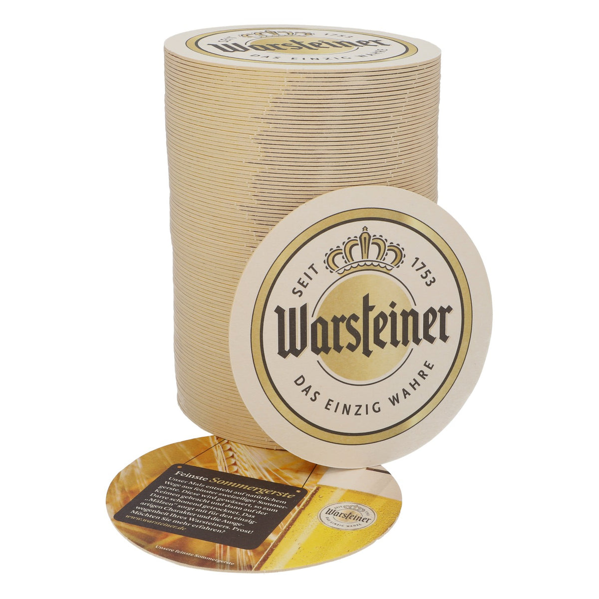 100x Warsteiner Bier Bierdeckel Untersetzer Glasuntersetzer "Feinste Sommergerste"