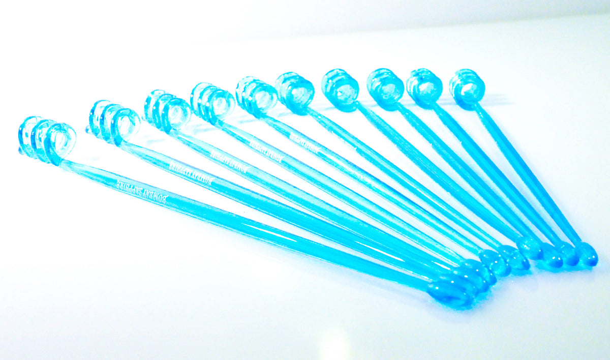 10x Bombay Sapphire Gin Stirrer Umrührer Barzubehör gedrehter Spitze – Ansicht 4