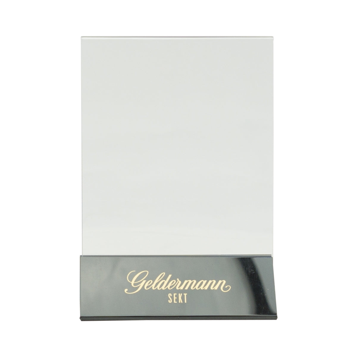 10x Geldermann Sekt Tischaufsteller Menu Karten Halter Getränke Speisen Gastro
