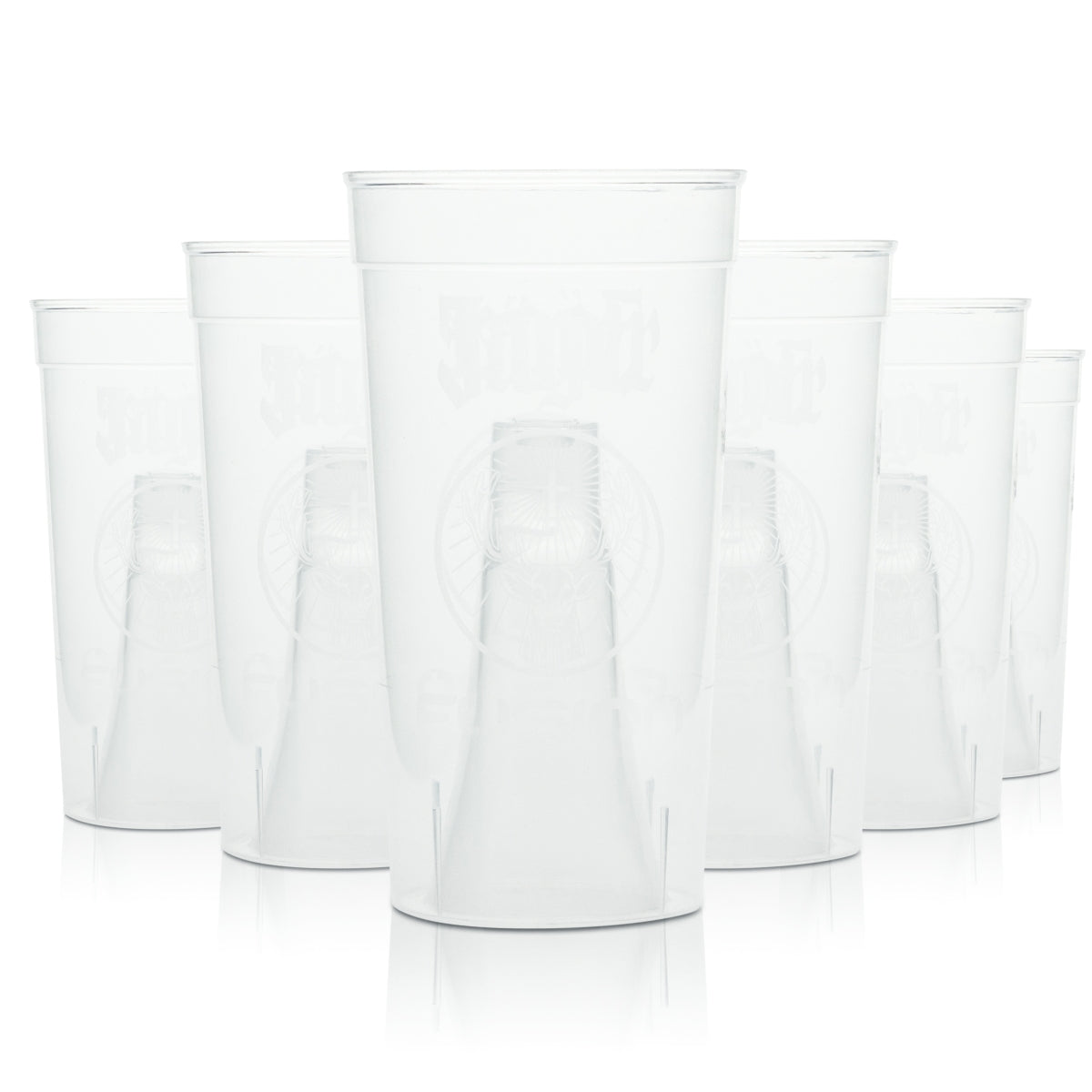 10x Jägermeister Shot Becher Fusion Flying Hirsch Mehrweg Kunststoff Glas Party