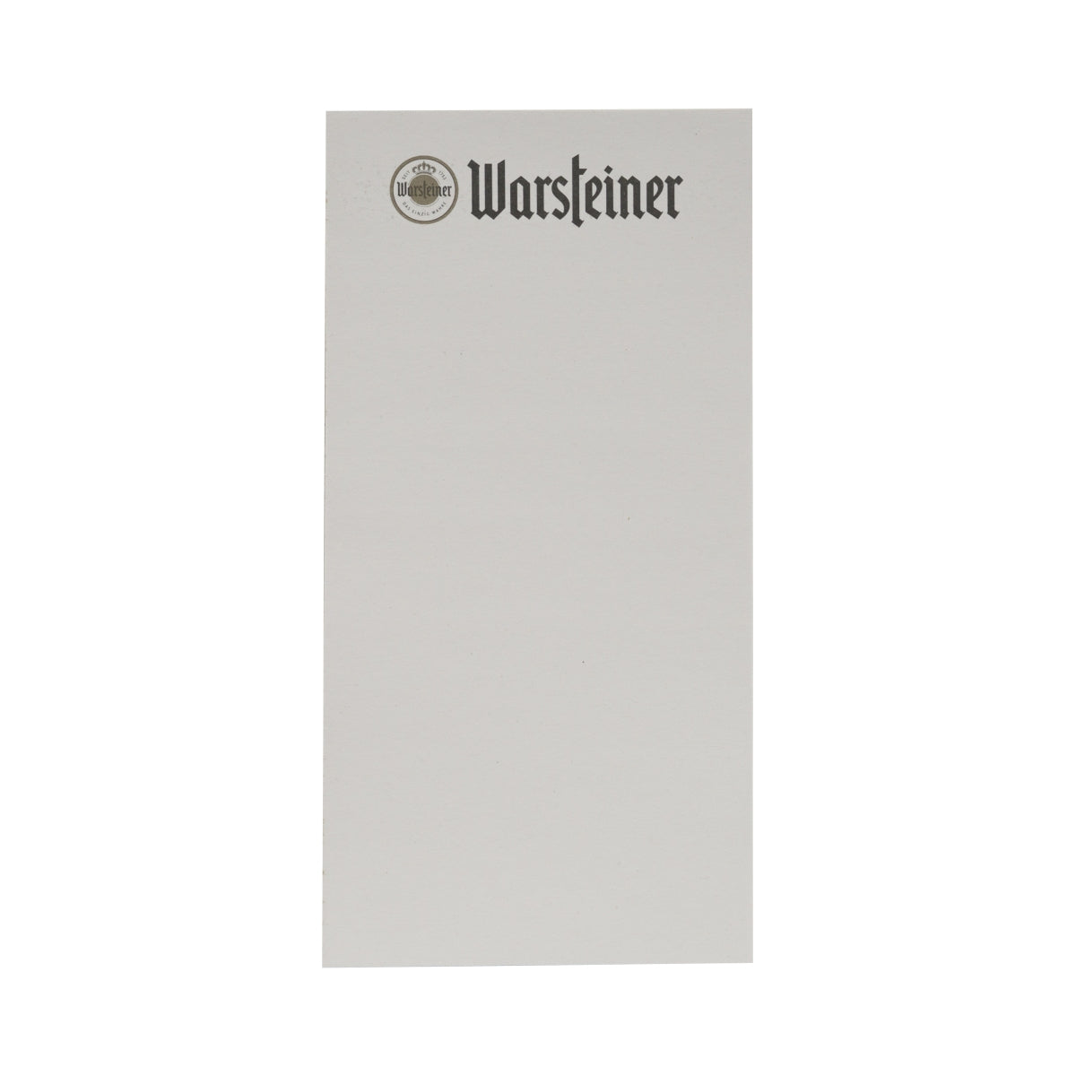 10x Warsteiner Bier Kellnerblock 15x7cm á 20 Blatt Notizblock Blöcke stabil