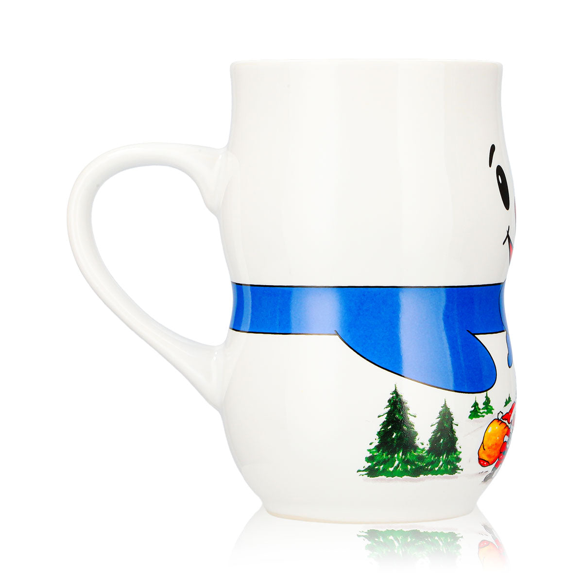 6 Mohaba Glühweinbecher Schneemann-Tasse Iceman Weihnachtsmann weiß 0,2l geeicht – Ansicht 4