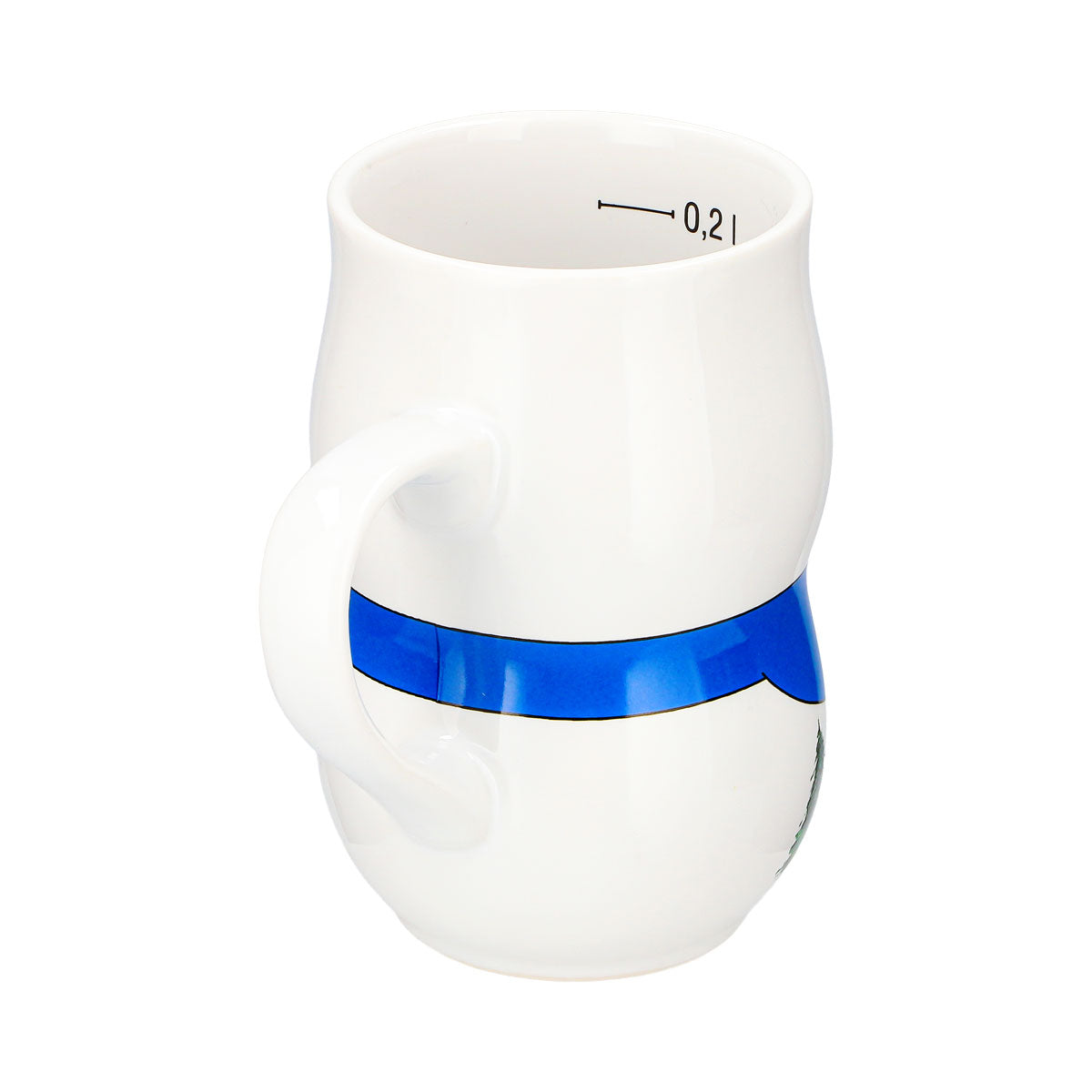 6 Mohaba Glühweinbecher Schneemann-Tasse Iceman Weihnachtsmann weiß 0,2l geeicht – Ansicht 7