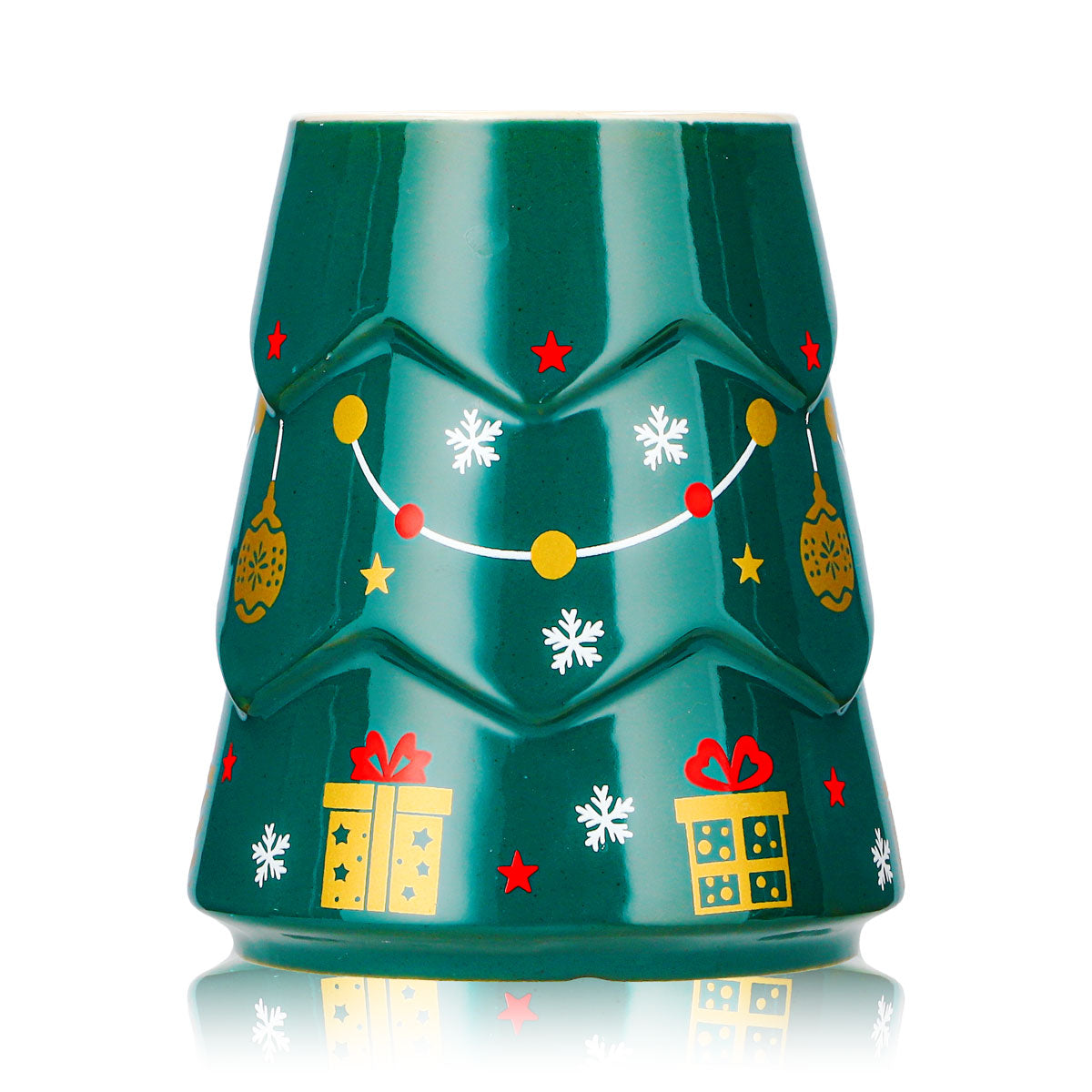 2 Mohaba Glühweinbecher Tannenbaum-Tasse dunkelgrün / chamonix 0,2l geeicht – Ansicht 2