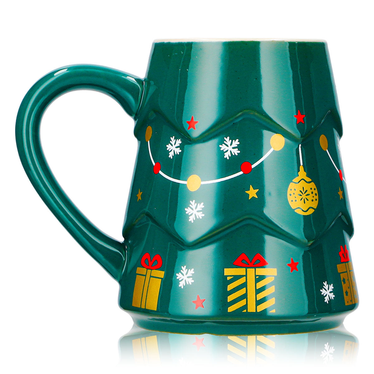 2 Mohaba Glühweinbecher Tannenbaum-Tasse dunkelgrün / chamonix 0,2l geeicht – Ansicht 4