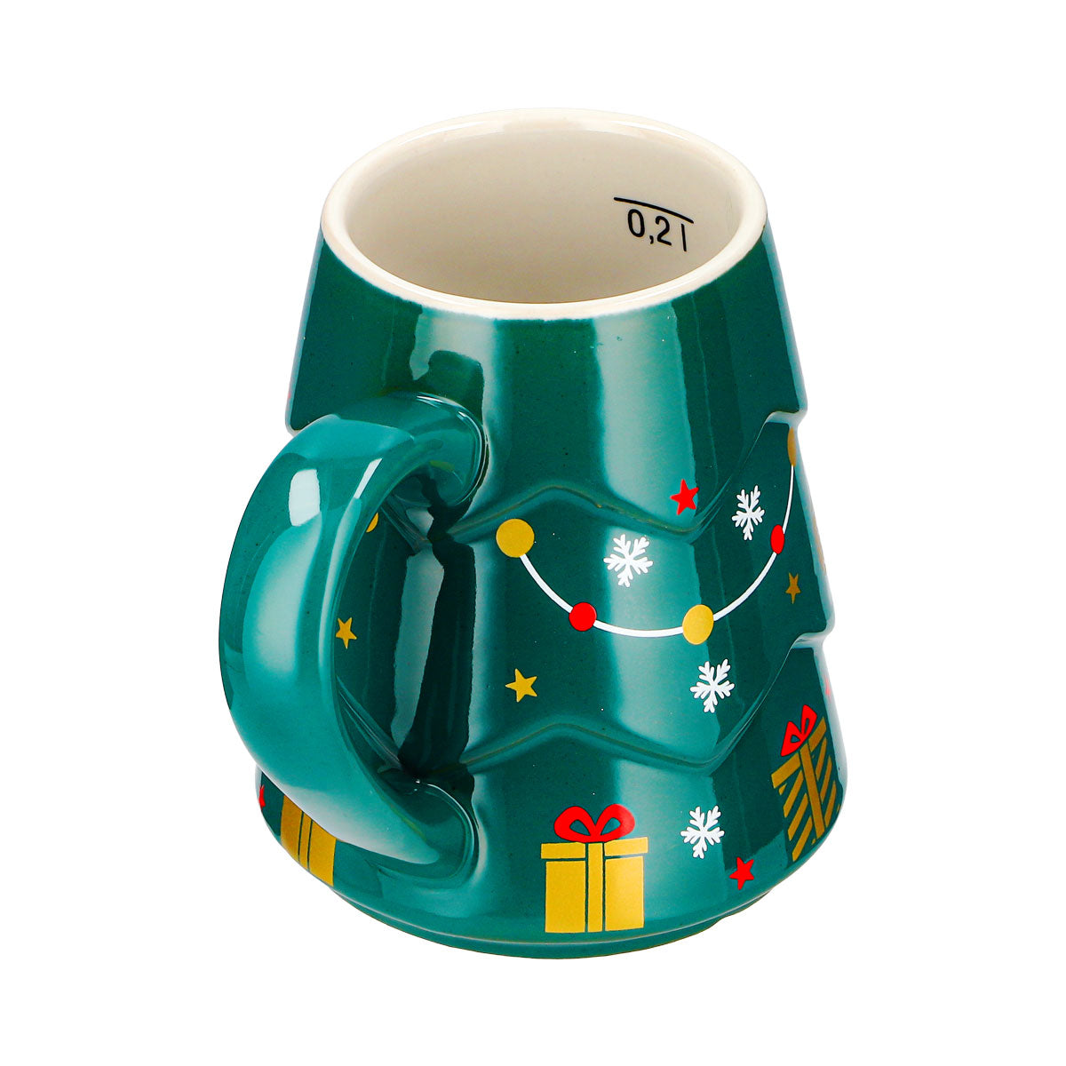 2 Mohaba Glühweinbecher Tannenbaum-Tasse dunkelgrün / chamonix 0,2l geeicht – Ansicht 7