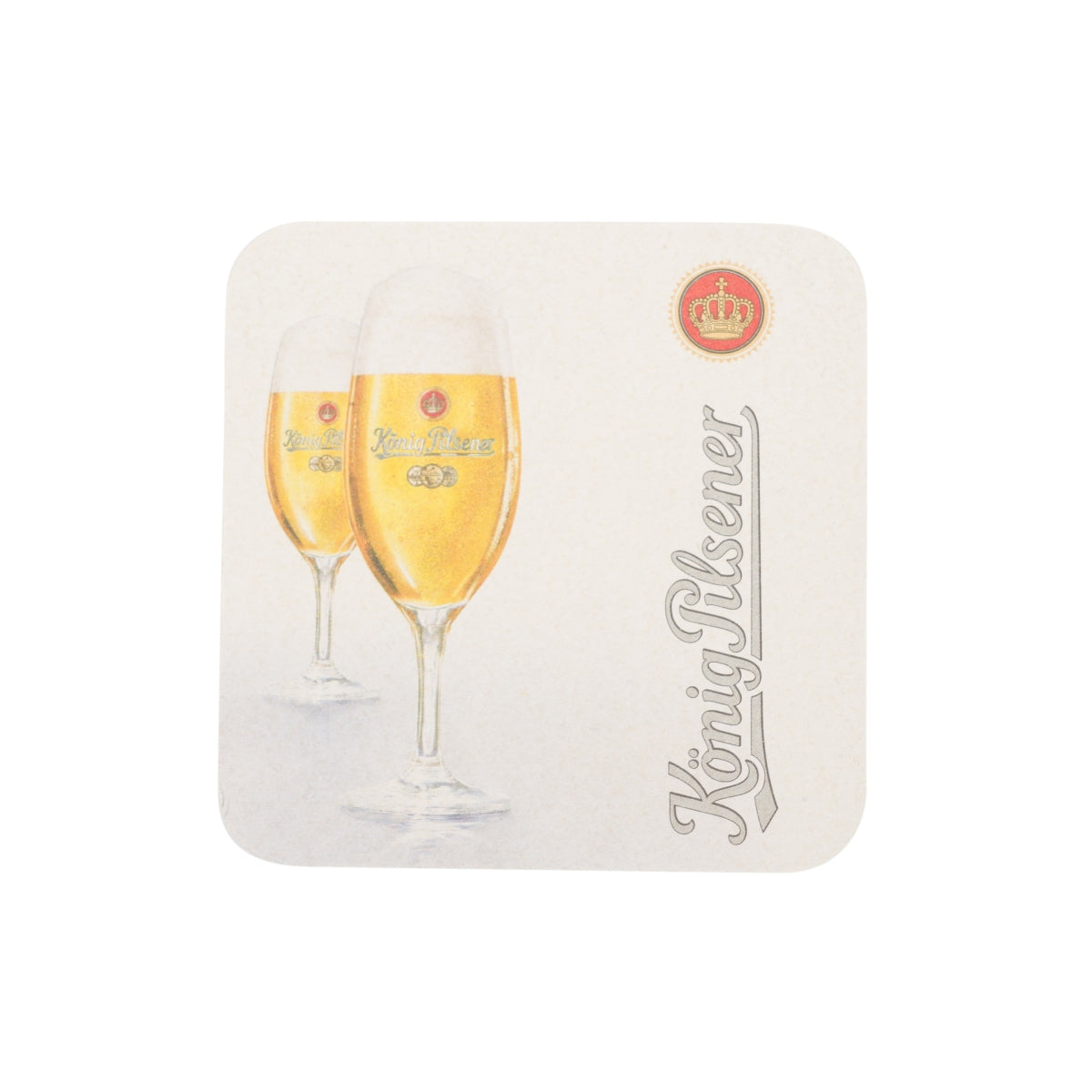120x König Pilsener Bier Bierdeckel 9x9cm Glas Untersetzer Tisch Schoner Gastro – Ansicht 3