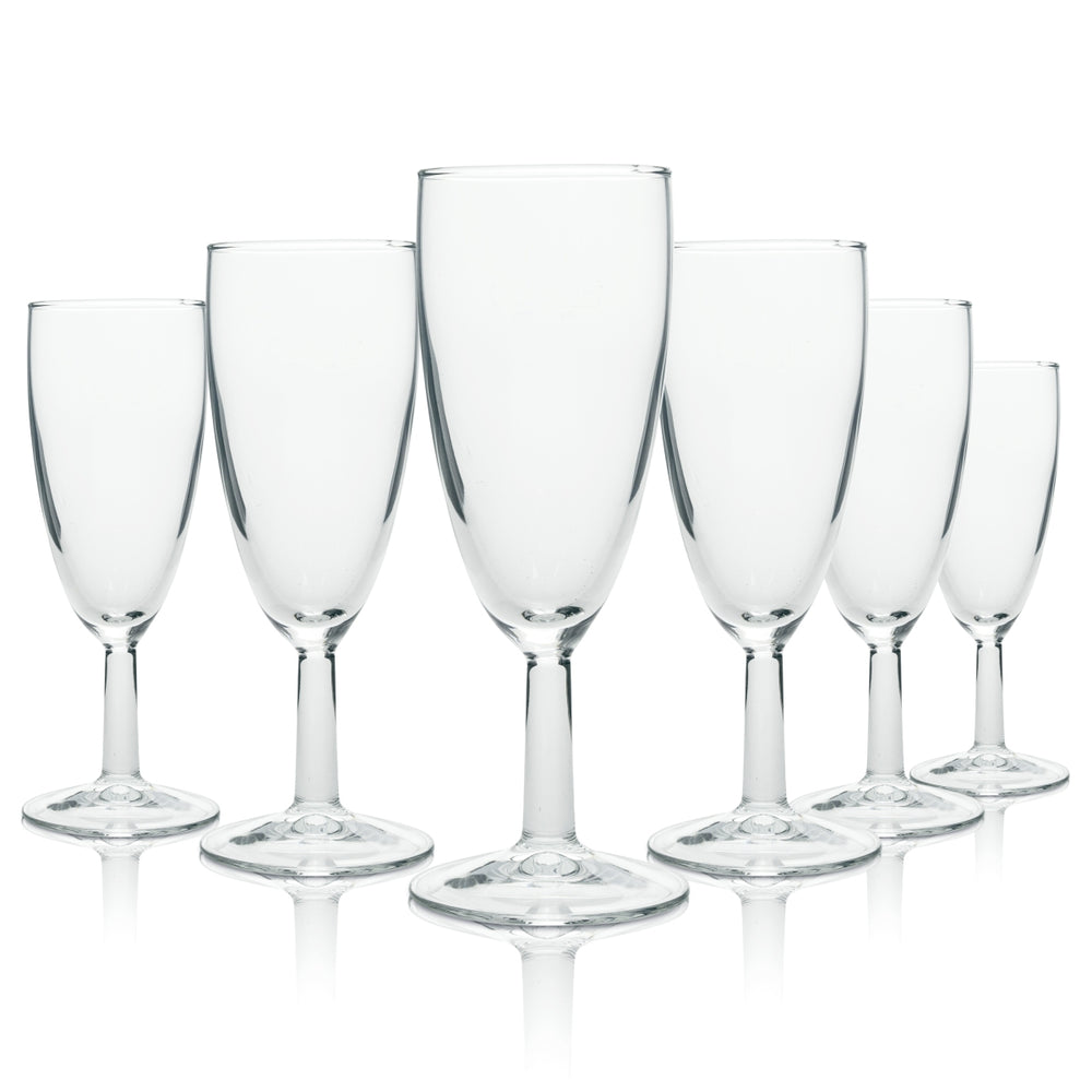 12x Arcoroc Professional Glas 0,1l Flöte Sekt Secco Wasser Reims Flute Gastro
