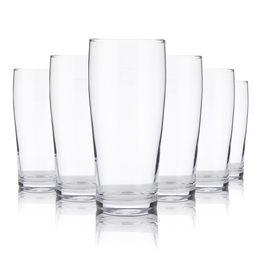 12x Becher Glas 0,3l Universal Trinkglas Arcoroc Wasser Saft Limo Softdrink Bier