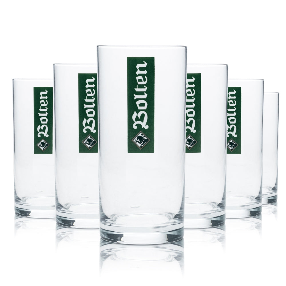 12x Bolten Bier Glas 0,2l Alt Malz Helles Stange Becher Gläser Brauerei Gastro