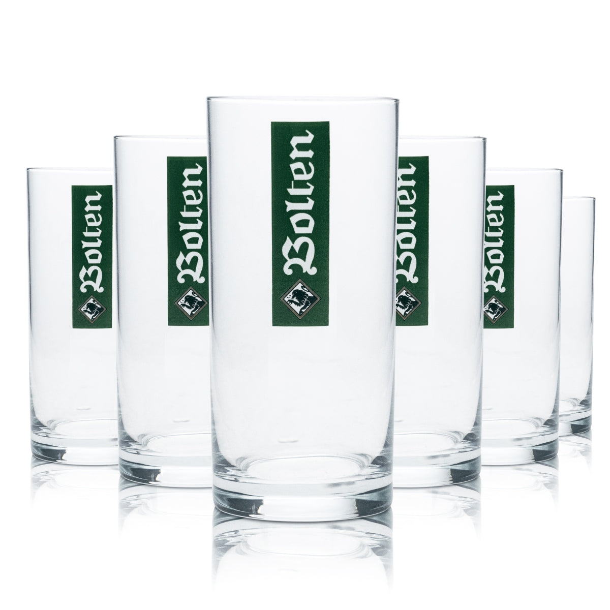 12x Bolten Bier Glas 0,2l Alt Malz Helles Stange Becher Gläser Brauerei Gastro